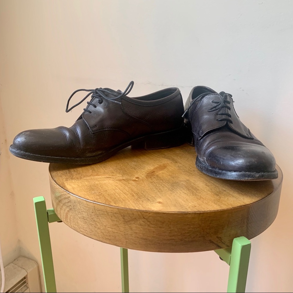 COPY - Made in Italy leather tie flats